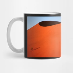 Sculptured dune, Namib Desert soon after sunrise Mug